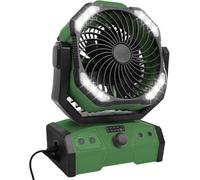 ELZO Ventilador Camping 30000mAh, Ventilador de Mesa Recargable USB con luz LED y gancho, Rotación de 270° Gancho para Control Remoto, Ventilador de Clip para Exteriores Camping Corte de Energía