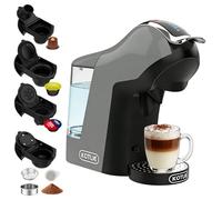 EM-308B - Cafetera de cápsulas 5 en 1 (19 bar, para Nespresso Original/Dolce Gusto/ESE Pads(44 mm)/café en polvo, depósito de agua de 1 L, 3 temperaturas/7 cantidades de agua, color verde