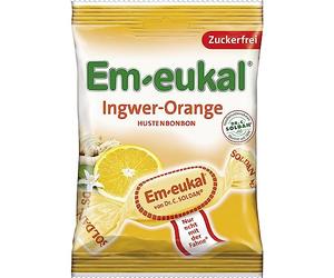 Em-eukal Gingembre-Orange sans sucre 75g, paquet de 5 (5 x 75g)
