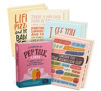 Em & Friends Pep Talk Cards, tarjetas de felicitación en caja, 8 tarjetas de aliento surtidos con sobres