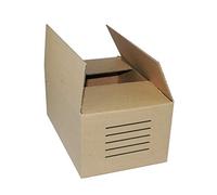 EM HOME Cajas de Cartón, Cajas de Mudanza para Empaquetar Pack de 12 Unidades, Color Marrón (60x40x40cm)