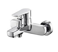EM Mezcladores Grifo Serie Mak para Baño Lavabo Ducha Bidé Integrado Cromo Pulido Monomando Agua Caliente Fría (Mezclador Bañera)