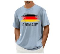 Em Shirt 2024 - Camiseta de fútbol para hombre, diseño de Alemania, camiseta de fútbol Em 2024, color rosa, azul claro, M