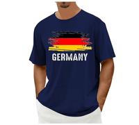 Em Shirt 2024 - Camiseta de fútbol para hombre, diseño de Alemania, camiseta de fútbol Em 2024, color rosa, marine, L