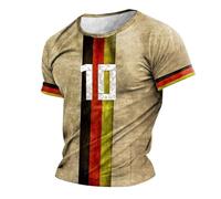 Em Shirt 2024 - Camiseta de fútbol para hombre, diseño de Alemania, dorado, M