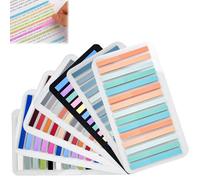 EMAGEREN 2100PCS Notas Adhesivas Transparentes, Marcadores y Pestañas de Colores para Notas, Libros, Escuela, Oficina