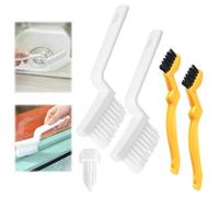 EMAGEREN 4 PCS Cepillo de Limpieza Juntas y Rincones, Cepillo de Limpieza de Grietas, Cepillo para Limpieza Rieles de Ventanas, Cepillo para Limpiar Esquinas Cocina y Baño