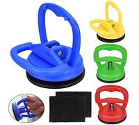 EMAGEREN 4 PCS Ventosa Coche Abolladuras Extractor de Abolladuras de Plastico Sacador de Abolladuras Pequeñas Removedor de Abolladuras para Reparar Moviles Parachoques Carrocería - 5,5 cm