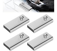 EMAGEREN 4PCS Iman Maquina de Coser, Guías de Costura Rectas, Iman para Costura Recta de Imanes, Guía Magnética para Máquina de Coser para Accesorio de Máquina Universales para Piezas de Pie