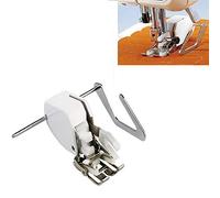 EMAGEREN Prensatela de Doble Arrastre para Máquina de Coser Singer Brother Toyota Alfa, Pie Prensatelas Maquina Coser, Pie de Doble Arrastre con Guía, 7mm de Largo, Caña Baja