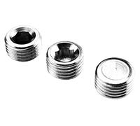 eMagTech 1/4 pulgada BSP Blanking Plug Tornillo Tapa de extremo de rosca hexagonal interna Conector de tubo para interruptor de compresor de aire