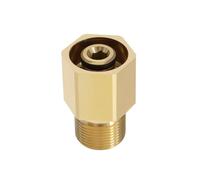 eMagTech 1 adaptador de manguera macho de latón M22 x 1,5 para lavadora a presión, acoplador rápido compatible con Kärcher HD HDS ProHD, dorado