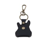 eMagTech 1 Funda de Piel Sintética Negra para Púas de Guitarra con Llavero Y Gancho para Guitarra Acústica Y Eléctrica Paquete Variado Organizador de Púas de Bajo para Guitarristas Solo Funda