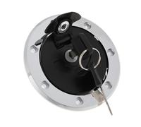 eMagTech 1 Juego Cerradura Tapa Tanque Combustible de Acero Inoxidable con 2 Llaves Cerradura Tanque Combustible Motocicleta Antioxidante Compatible con Kawasaki Ninja ZZR600/ZZR400