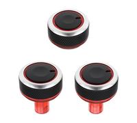 eMagTech 1 Juego de Botones de Perilla de Interruptor Giratorio de Panel de 3,7 X 3,8 Cm Y 2,4 X 3 Cm Compatible con Almera 2011-2017