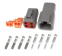 eMagTech 1 Juego de Conectores Impermeables de 4 Pines de La Serie DTP DTP04-4P DTP06-4S para Aplicaciones Eléctricas