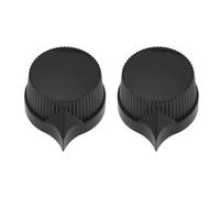 eMagTech 1 Par Perillas Puntero para Amplificador Guitarra Color Negro con Orificio 6,4mm Compatible con Amplificador Altavoz Amplificador de Guitarra