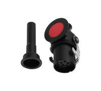 eMagTech 1 Piezas Enchufe para Camión de 15 Pines con Contactos de Tornillo Voltaje de Funcionamiento de 24V 114,5X69 Mm para Conexión Eléctrica Entre Camión Y Remolque para Furgonetas