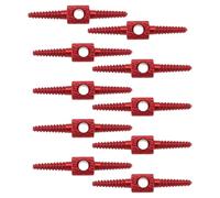 eMagTech 10 conectores de cable de cambio de freno de bicicleta de 26 mm, adecuado para bicicletas de montaña y bicicletas de carretera, mantenimiento y modificación, color rojo