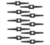 eMagTech 10 conectores de cable de cambio de freno de bicicleta de 26 mm, adecuado para bicicletas de montaña y bicicletas de carretera, mantenimiento y modificación, color negro