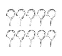 eMagTech 10 Ganchos Tornillo M6 con Hebilla de Resorte para Colgar Aptos para La Mayoría de Componentes de Acoplamiento con Roscas Internas Métricas.