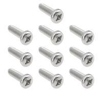eMagTech 10 pcs Tornillos de Cabeza en Cruz de Cubierta de Admisión Moto M6 x 20 mm Compatible con Suzuki GT380