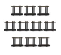 eMagTech 10 Piezas T8F Cadena Maestra Enlace Cadena de Acero Enlace para 43cc 47cc 49cc Mini ATV Quad Dirt Scooter Bicicletas de Bolsillo Cadena Pieza de Repuesto