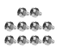 eMagTech 10 tapas de terminadores coaxiales tipo F, extremos de resistencia, cubierta protectora, tapas a prueba de polvo, conector coaxial para amplificador divisor de amplificador, cable coaxial