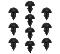 eMagTech 10 topes de goma para estufas de gas resistentes a altas temperaturas, color negro, para cocinas de autocaravanas de 4,5 mm de diámetro