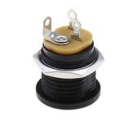 eMagTech 10 unids 5.5 mm x 2.1 mm DC Power Jack Socket 3 Pin Conector de Montaje en Panel Hembra DIY Guitarra Efectos Pedal 2.1mm Power Socket Conector Hembra