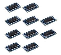 eMagTech 10 unids Mini RS232 MAX3232 a TTL convertidor de Nivel Módulo Serie Adaptador de Placa 3~5 V MAX3232 Breakout Board Cable de computadora Adaptadores Serie Componentes electrónicos
