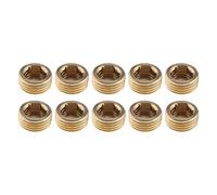 eMagTech 10 x Rosca exterior interior cabeza hexagonal 1/2 pulgadas adaptador conector conector de latón para tubería de agua solar, tubo neumático dorado