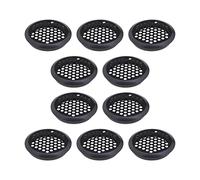 eMagTech 10PCS Rejillas de ventilación Redondas 60 mm Ventilación de Aire de Acero Inoxidable Orificio de Rejilla Sofito Ventilación de Malla a Prueba de Herrumbre para Cocina Baño Gabinete Armario