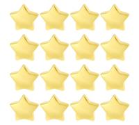 eMagTech 120 botones decorativos de estrella de plástico con apertura de 3 mm, botones dorados de estrella de cinco puntas para ropa, sombrero, abrigo, diseño de disfraz (12 mm)
