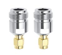 eMagTech 2 adaptadores coaxiales RF tipo N hembra a SMA macho de repuesto N a SMA accesorios de conector coaxial para antena cable coaxial escáner de radio