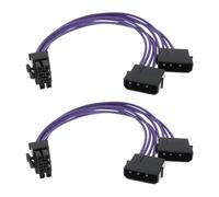 eMagTech 2 cables adaptadores de corriente EPS de 8 pines a doble de 4 pines para placa base de escritorio, 15 cm