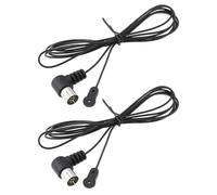 eMagTech 2 Cables Coaxiales para Antena de Radio FM para Receptor Estéreo de Mesa Doméstico Receptor de Radio de Audio Y Vídeo