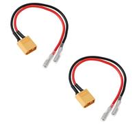 eMagTech 2 cables de alimentación XT60 macho a hembra de 4 mm, 14 cm, 18 AWG, compatible con tanques Heng Long 1/16