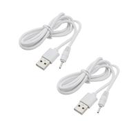 eMagTech 2 cables de carga USB CC compatibles con Huion P80/GT-P80/PF150/Q11K V1/UGEE M708/2150 lápiz de dibujo Tablet Pen DC 2.0 mm cable de carga blanco 1 m