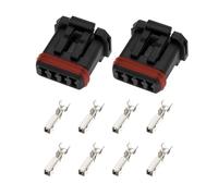 eMagTech 2 conectores de 4 pines con terminales 72908-11 OEA JAE MX1900, cableado de manillar de 4 cables, conector macho compatible con H-arley Davidson MX19004S51