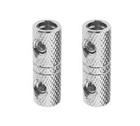 eMagTech 2 conectores de cable de empalme de repuesto de metal hermético, juntas de alambre, accesorios para conector de empalme de barril resistente, 8-10 AWG