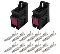 eMagTech 2 conectores de luz trasera de 6 pines, conector de cableado para luz trasera de coche, enchufe de lámpara trasera con terminal compatible con Audi A1 Q3