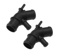 eMagTech 2 conectores de manguera de refrigerante 1J0121087C compatibles con VW compatible con Audi A3 de 4 vías, conector de manguera de refrigerante de radiador de 4 vías