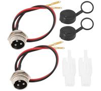 eMagTech 2 Conectores para Patinete Eléctrico de 3 Pines Compatible con Razor Pocket Mod Compatible con Dirt Quad Compatible con Dirt Rocket MX350 Longitud de 17 Cm