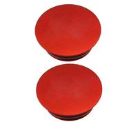 eMagTech 2 Cubiertas Antipolvo para bielas con Anillo de Goma para Bicicleta de montaña, Cubierta Antipolvo para cigüeñal de aleación de Aluminio, Accesorios para Bicicleta, Color Rojo