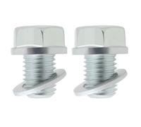 eMagTech 2 Juego de Tapones para Pernos de Cárter de Motocicleta M12 X 1,5 con Arandela Tapón de Drenaje de Aceite 92800-12000 90407-259-000 Compatible con Honda CBF600 CBF1000 CBR125 CBR250 CBR600F