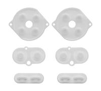 eMagTech 2 Juegos de Almohadillas de botón de Goma conductora Controlador Almohadilla de botón de Repuesto Blanco Pieza de reparación Compatible con Controlador de Color Game Boy