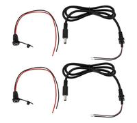 eMagTech 2 juegos de cables de carga de 2,1 mm CC conectores macho y hembra de 2,1 mm para juegos de carga de batería eléctrica de 36 V, 48 V, 60 V