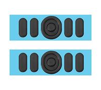 eMagTech 2 Juegos de Pies de Patines para Mouse Compatible con Logitech G304/G305 Mouse para Juegos Bordes Curvos Redondeados Pies de Mouse Accesorios para Mouse 0,7 Mm de Espesor Negro