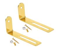eMagTech 2 juegos de soporte de montaje para golpeador de guitarra con tornillos de fijación y tuercas compatibles con guitarra eléctrica estilo Les Paul dorado